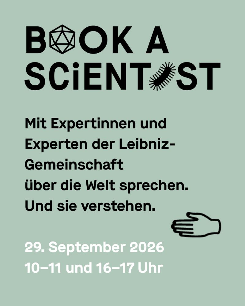 Symbolbild Book a scientist